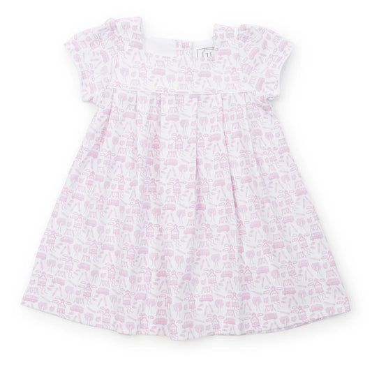 Lila and Hayes Lizzy Girls' Dress - School Days Pink