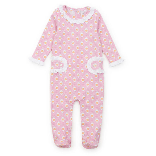 Lila and Hayes Lucy Girls' Romper - Pretty Pumpkins