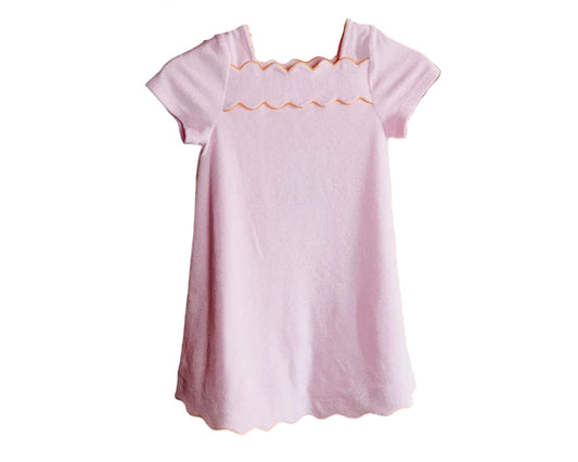 Weezie Girls Dress- Lilac with Orange