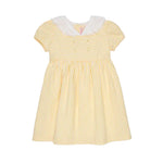 La Coqueta Lemon Stripe Liliana Girl Dress