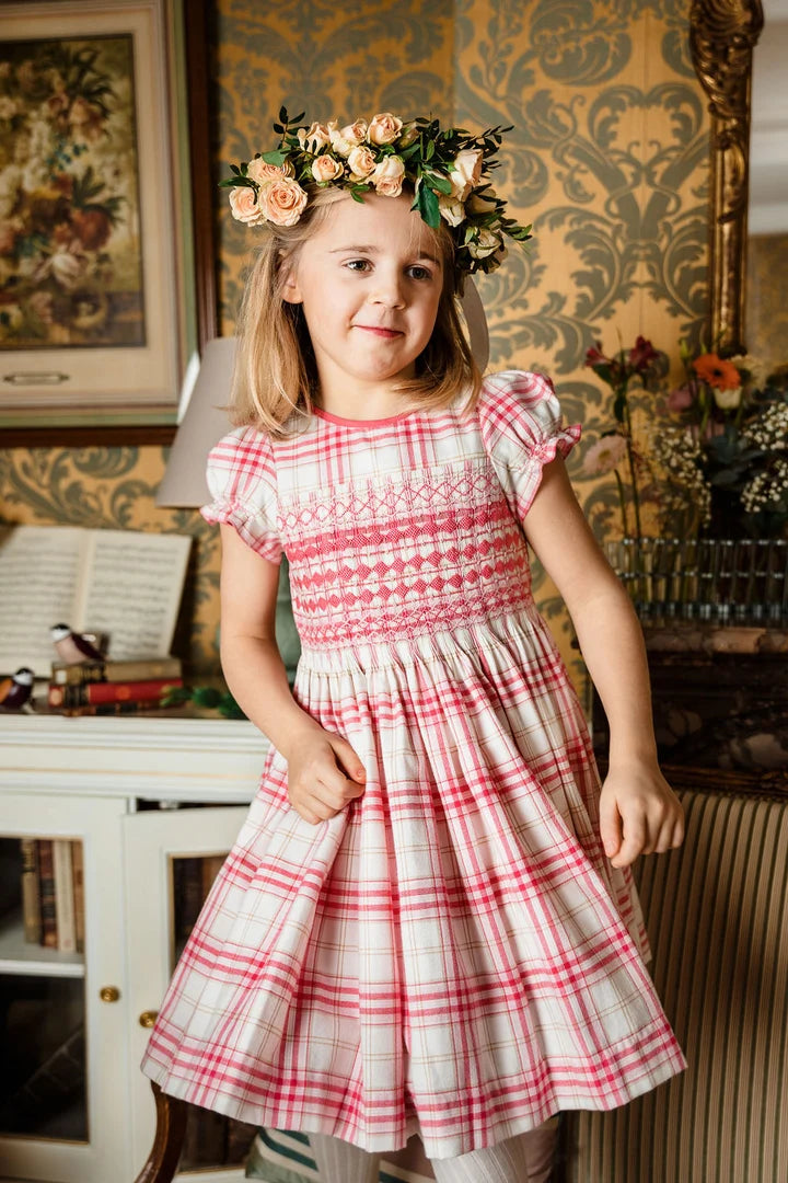 Antionette Paris Ambre Pink Smocked Dress