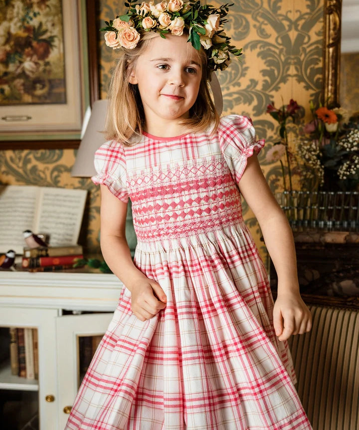Antionette Paris Ambre Pink Smocked Dress