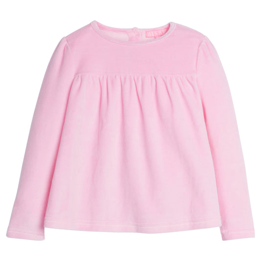 Bisby Lisle Top - Pink Velour