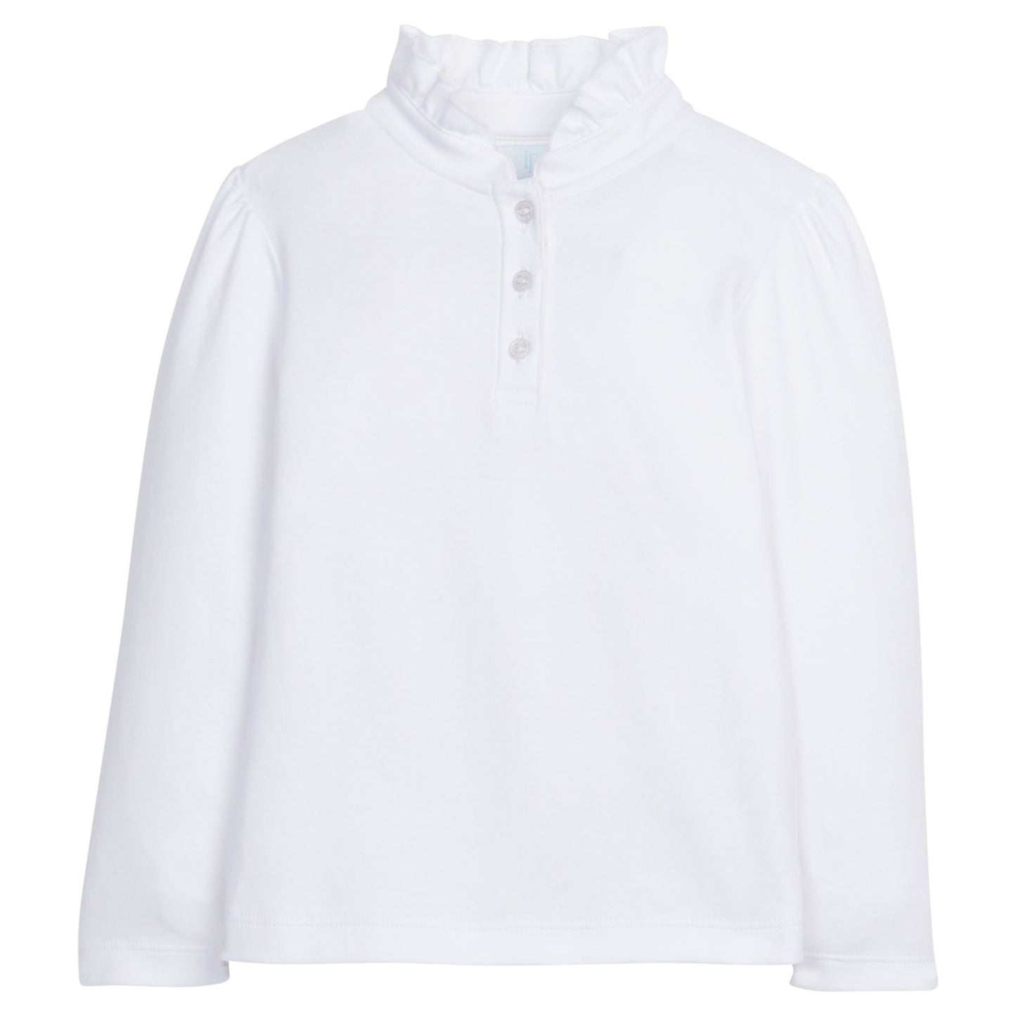 Little English Long Sleeve Hastings Polo - White