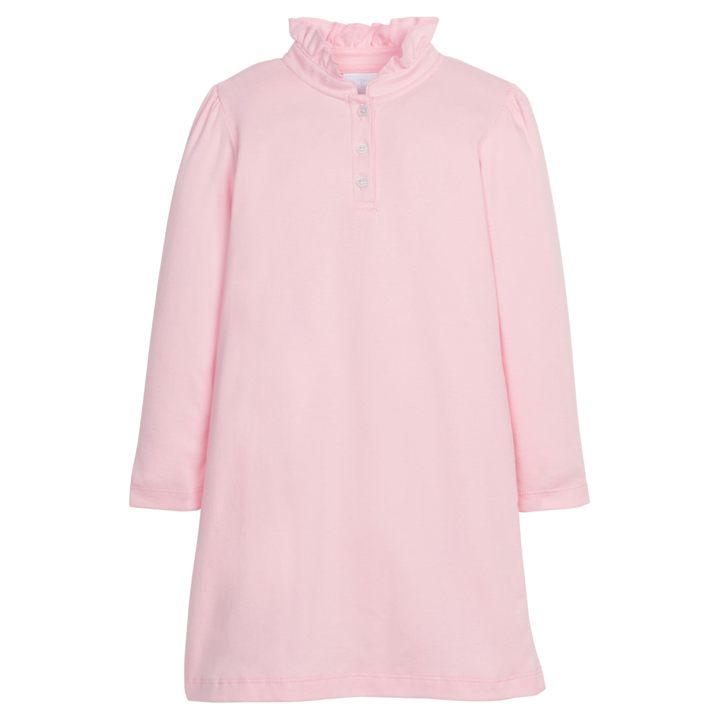 Little English Long Sleeve Hastings Polo Dress- Light Pink