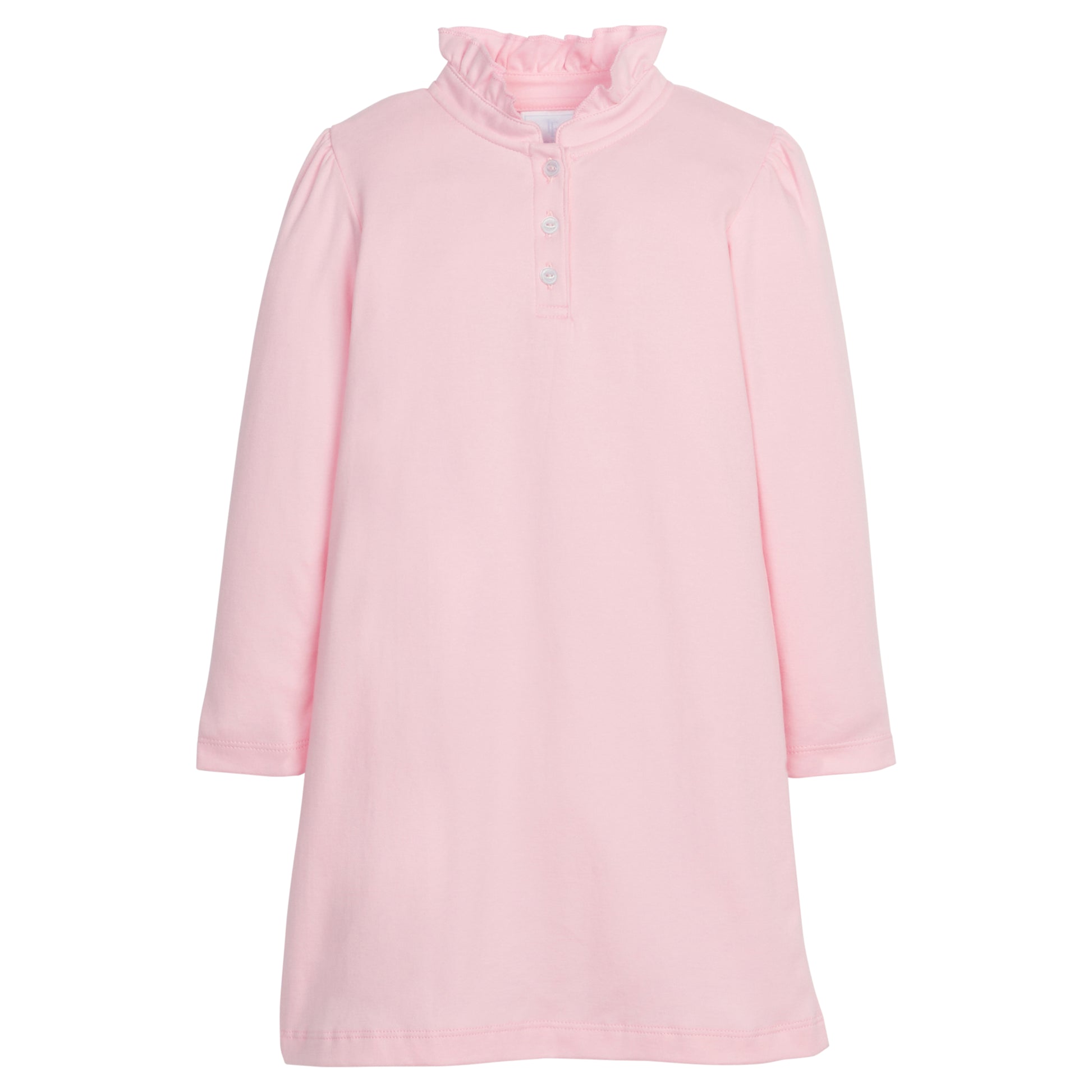 Little English Long Sleeve Hastings Polo Dress- Light Pink