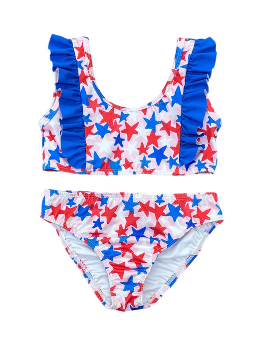 James and Lottie Patriotic Stars Loren Two Piece Swimsuit