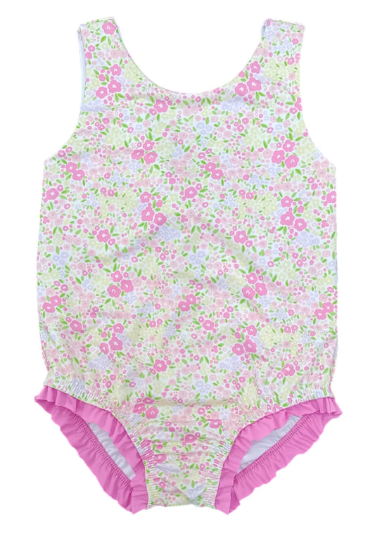 James and Lottie Fuchsia Floral Lottie One Piece Swimsuit