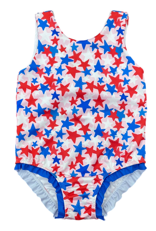 James and Lottie Patriotic Stars Lottie One Piece Swimsuit