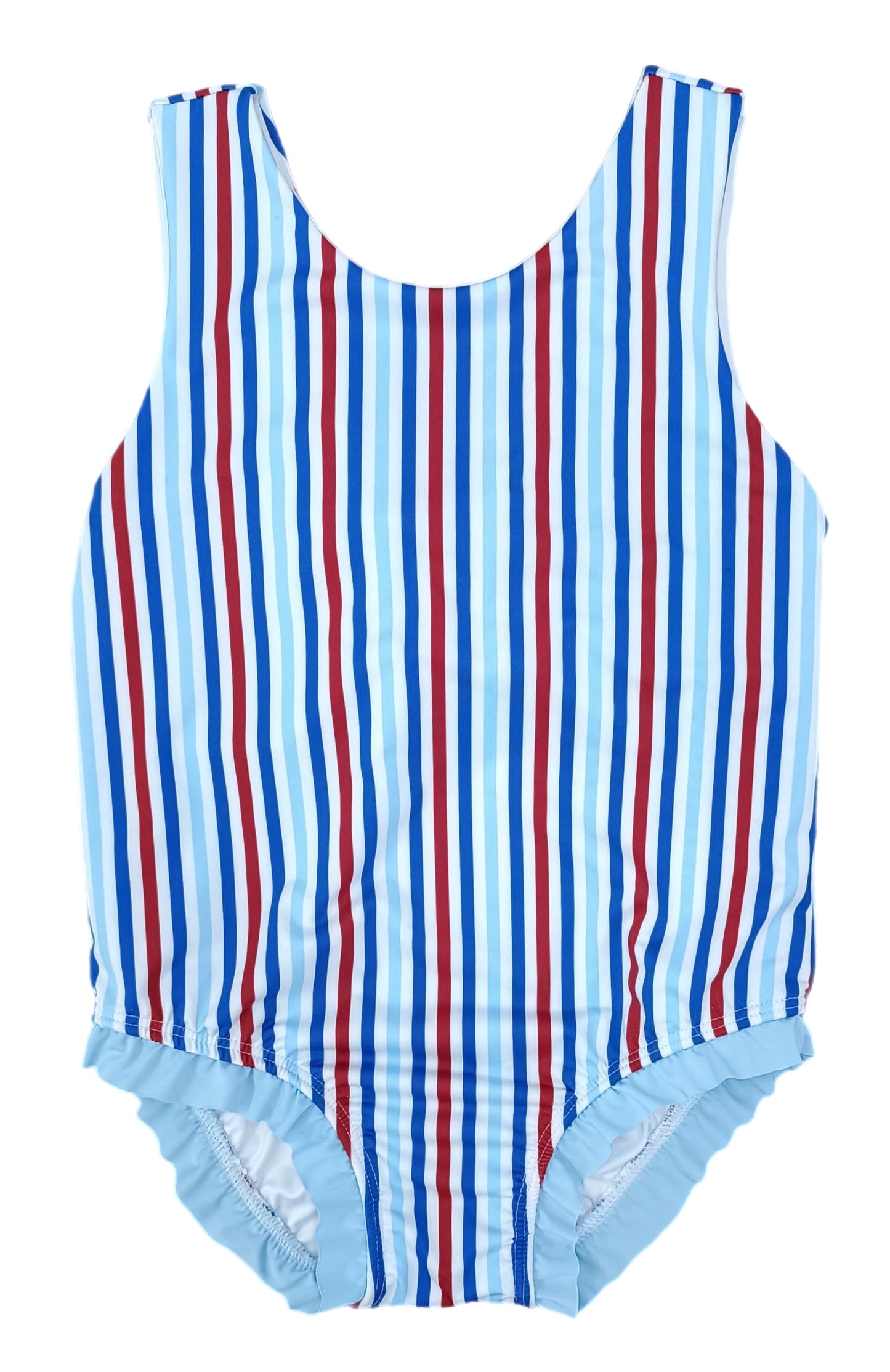 James and Lottie Patriotic Stripe Lottie One Piece Swimsuit