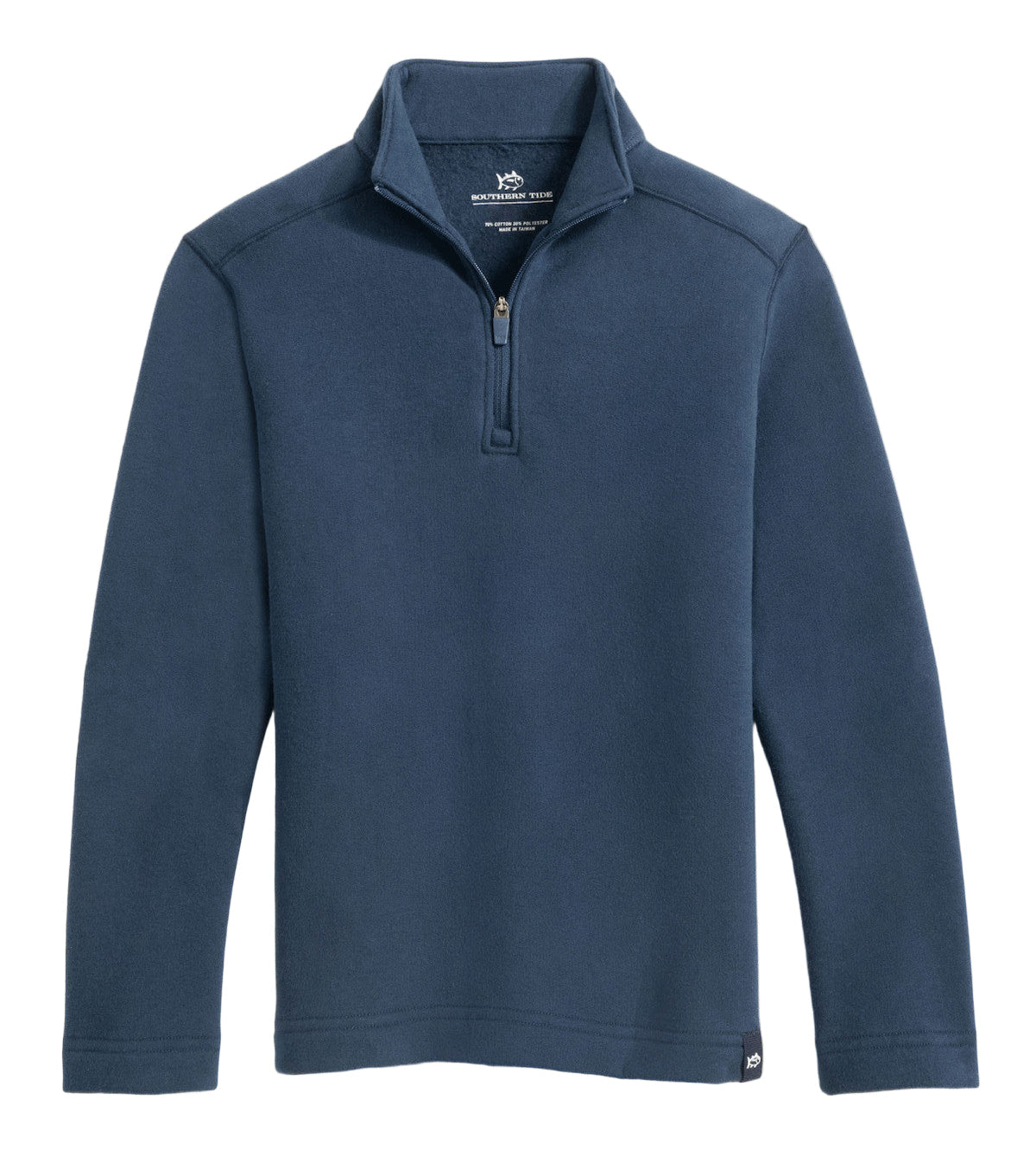 Southern Tide Millview Fleece Quarter Zip - Dress Blue