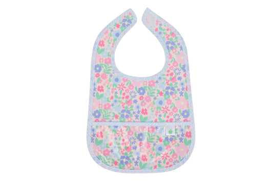 Apple of My Isla The Wipe It Bib- Ditsy Floral