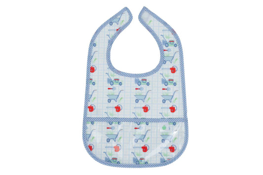 Apple of My Isla The Wipe It Bib- Lawn
