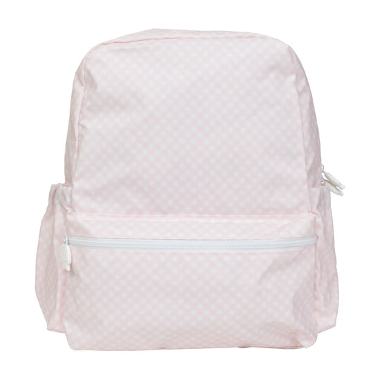 Apple Of My Isla Pink Gingham Large Backpack