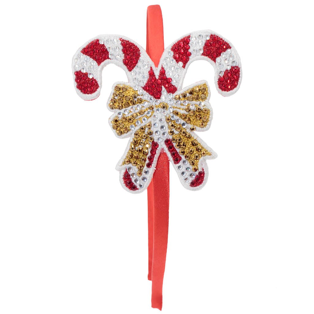 Azarhia Candy Cane Rhinestone Headband