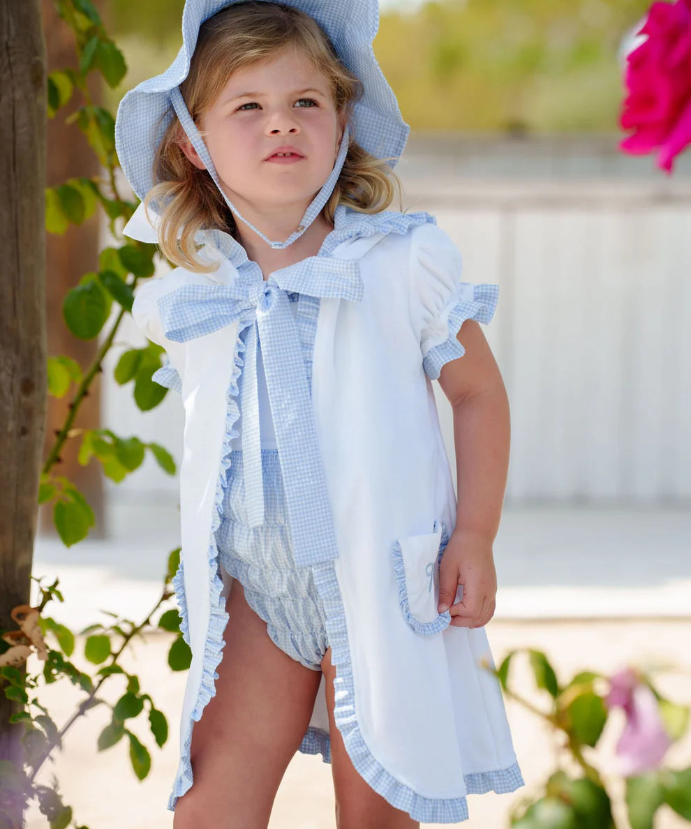Mini Blue Gingham Coverup