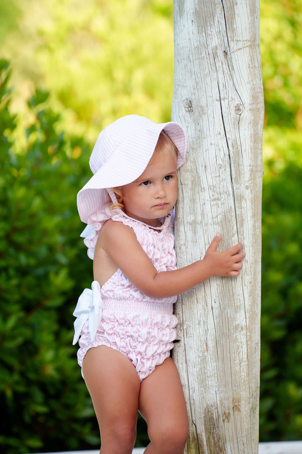 Sal & Pimenta Pink Classic Lycra Sunny Hat