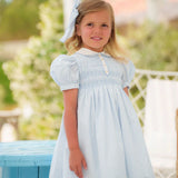 Water Stripes Smocked Dress