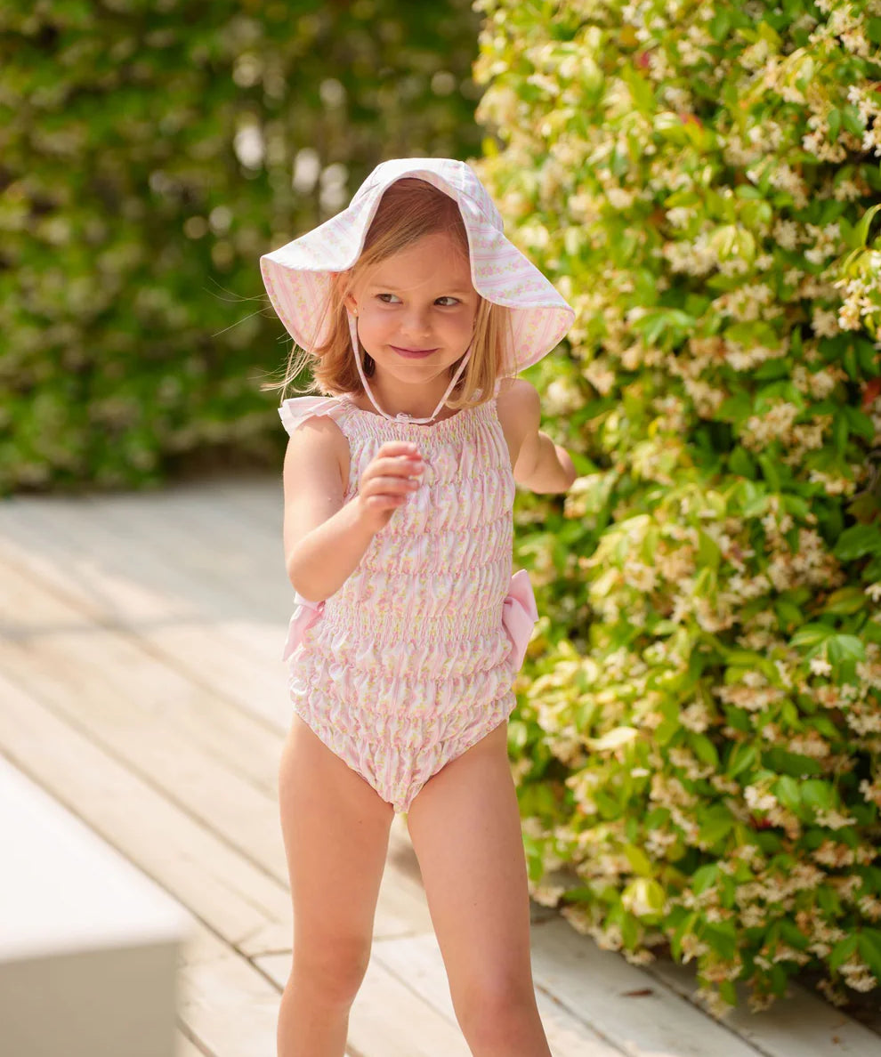 Romantic Floral Lycra Sunny Hat