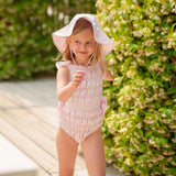 Romantic Floral Frilled Swimsuit