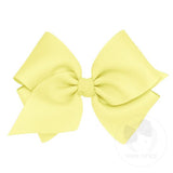 Wee Ones Mini King Classic Grosgrain Bow- Light Yellow