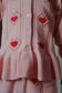 Soleil Knit Cardigan- Silver Pink