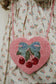 Beaded Heart Bag- Amarena