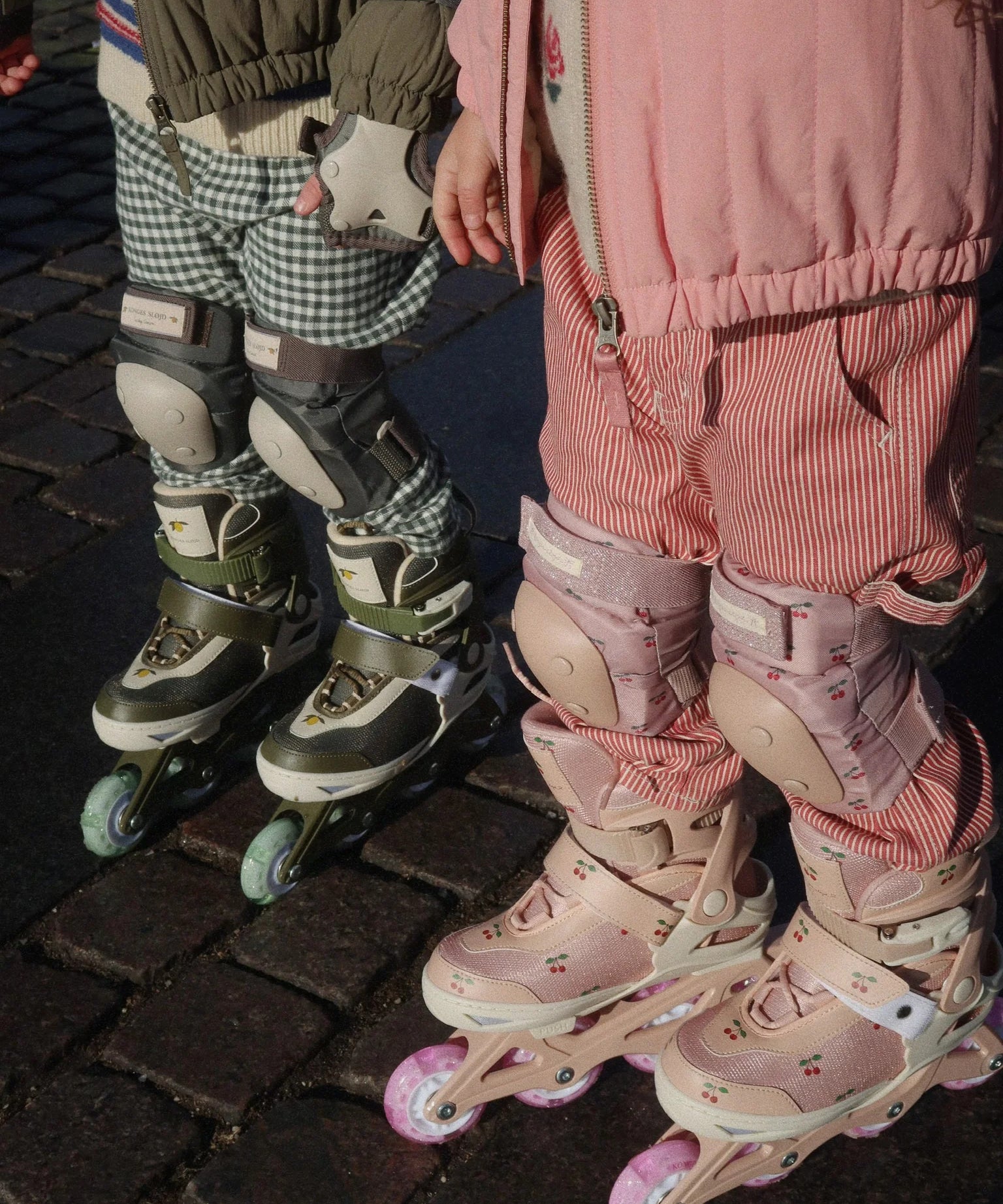 Konges Slojd Light Up Roller Skates- Cherry Blush 