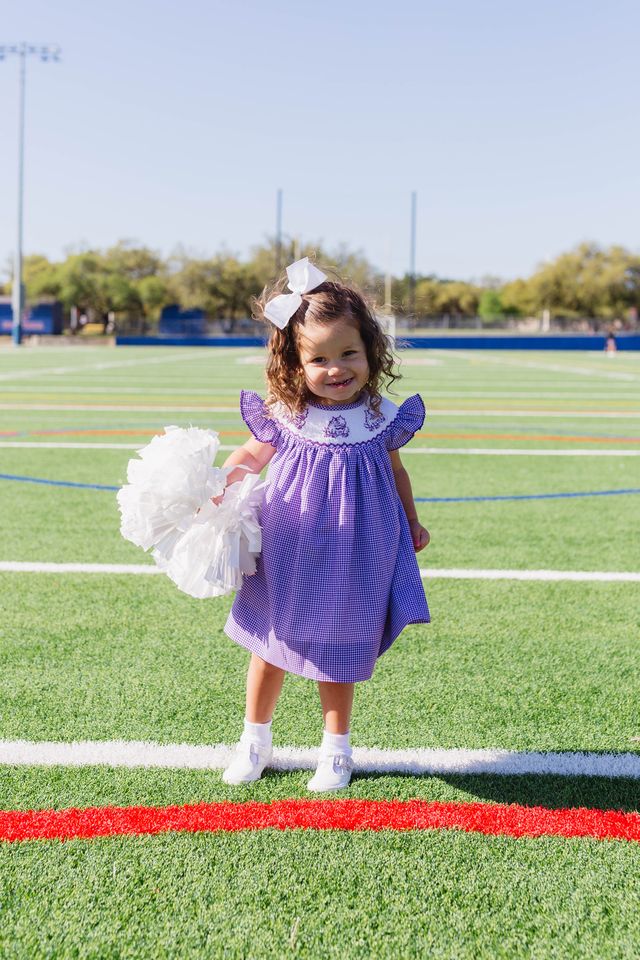 Smocked Horned Frog Kate Dress
