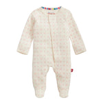 Magnetic Me Magnetic Footie- Heart & Bow Pointelle