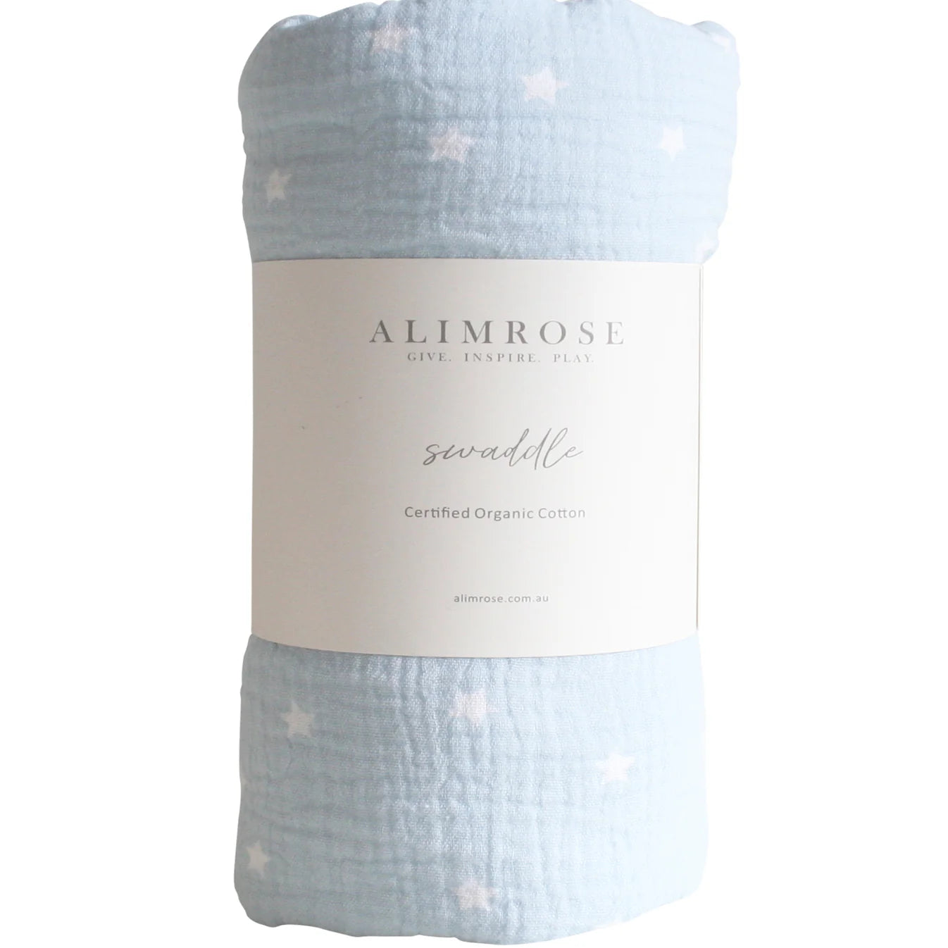 Alimrose Muslin Swaddle- Starry Night Baby Blue
