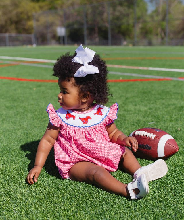 Smocked Pony Hallie Bubble