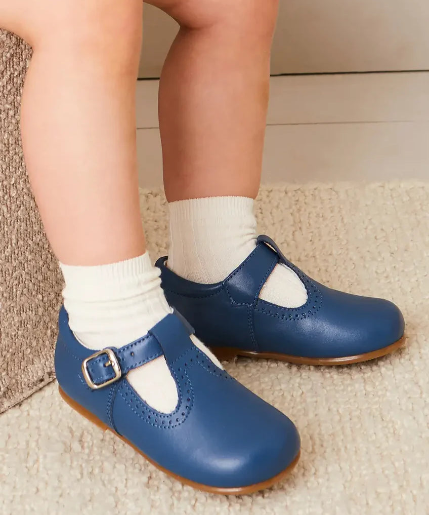 T-Bar Baby Shoes in Blue