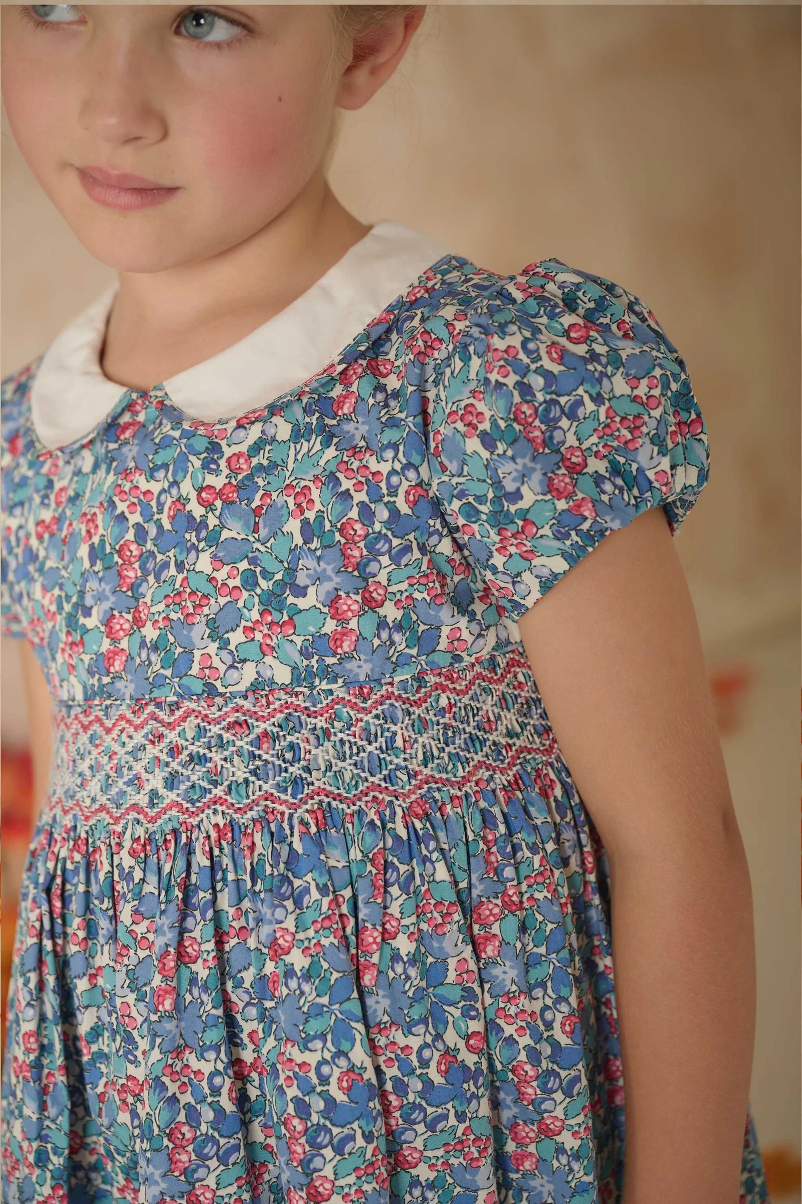 Question Everything Martha Hand Smocked Dress