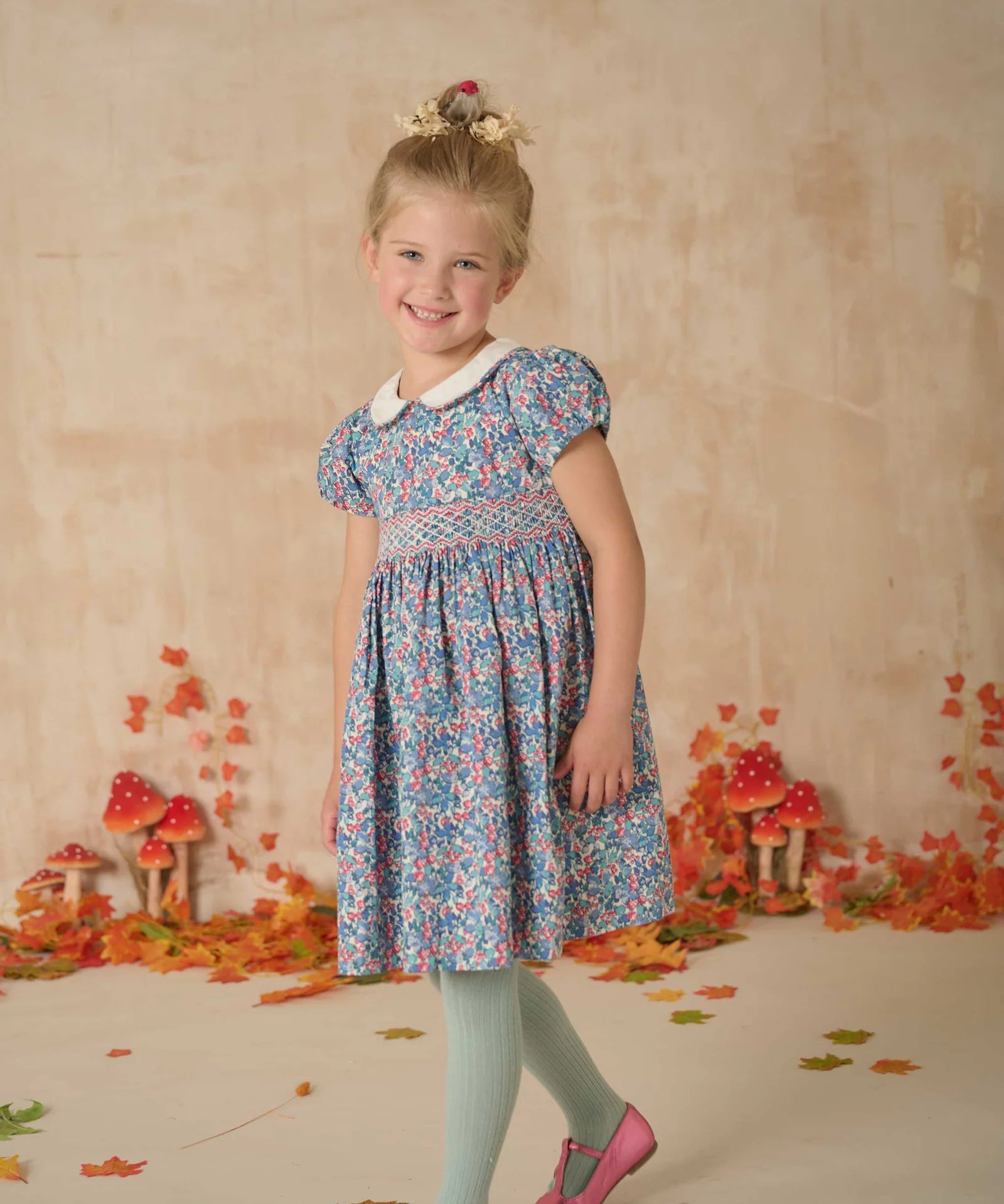 Question Everything Martha Hand Smocked Dress