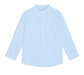 La Coqueta Blue Gingham Mateo Long Sleeve Boy Shirt