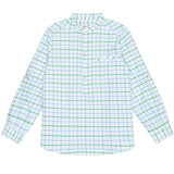La Coqueta Green Check Mateo Long Sleeve Boy Shirt
