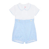 Blue Gingham Mattia Baby Boy Set