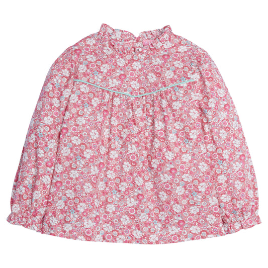 Bisby McCall Top- Bedford Gardens Pink