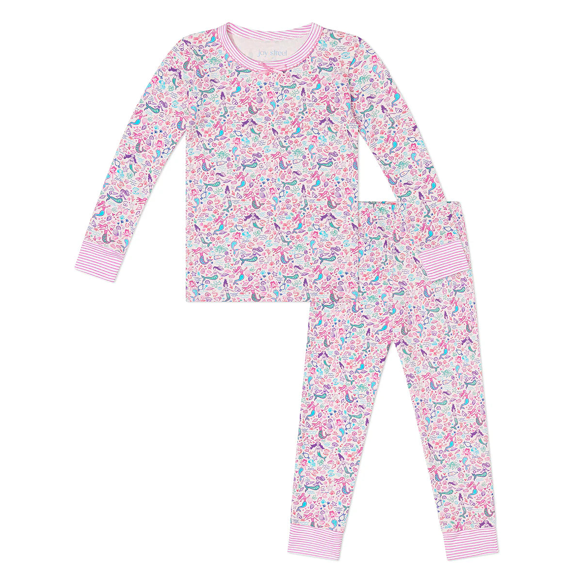 Joy Street Mermaids Two Piece Long Pajamas