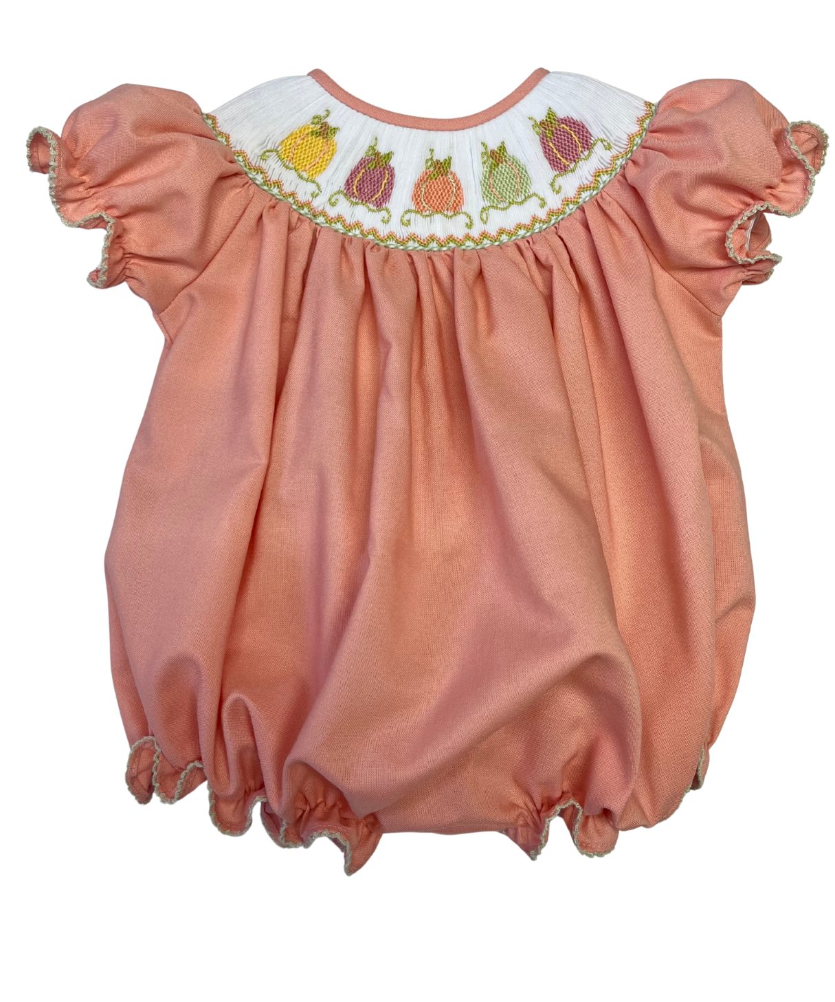 Pumpkin Smocked Bishop Bubble