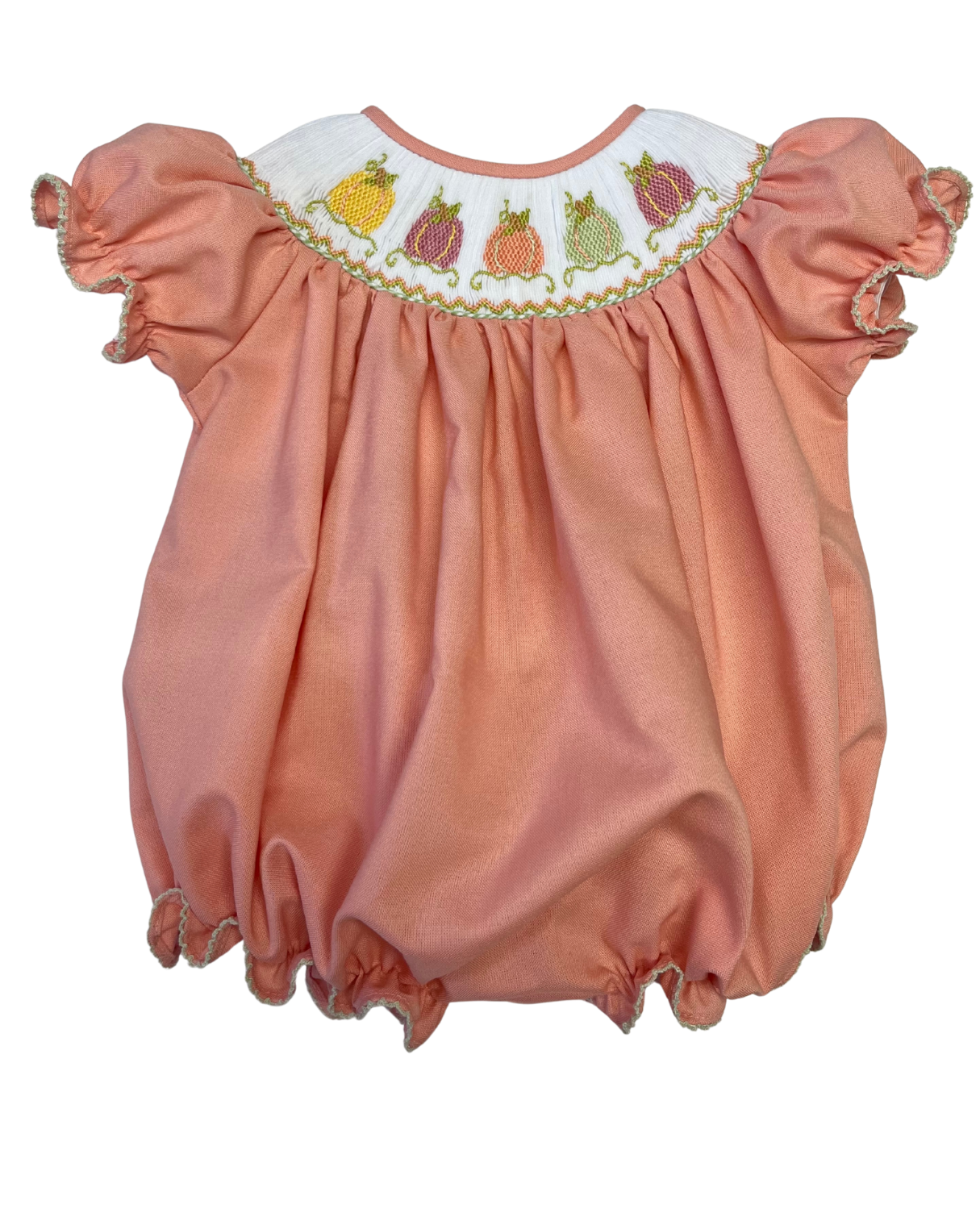 Pumpkin Smocked Bishop Bubble