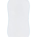 Nellapima Milano Baby Burp Cloth- Blue Picot Trim