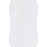 Nellapima Milano Baby Burp Cloth- Blue Picot Trim