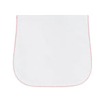 Nellapima Milano Baby Burp Cloth- Pink Picot Trim