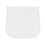 Nellapima Milano Baby Burp Cloth- Pink Picot Trim