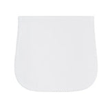 Nellapima Milano Baby Burp Cloth- White Picot Trim
