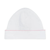 Nellapima Milano Baby Hat- Pink Picot Trim