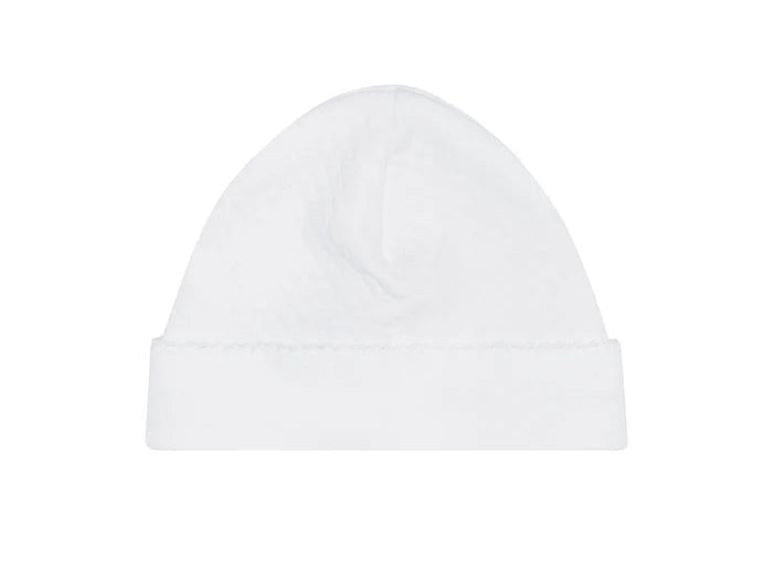 Nellapima Milano Baby Hat- White Picot Trim