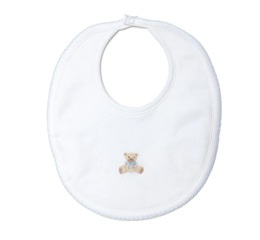 Milly Marie Blue Teddy Bear Bib